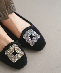 IENA | MALUS/マリュス VELVET SHOES(その他シューズ)
