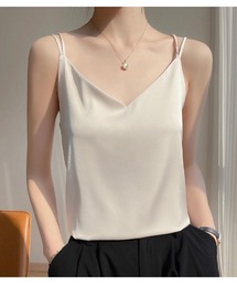 SALTMINT | 〔サイズ展開あり〕ダブルストラップシルクサテンキャミソール(キャミソール)