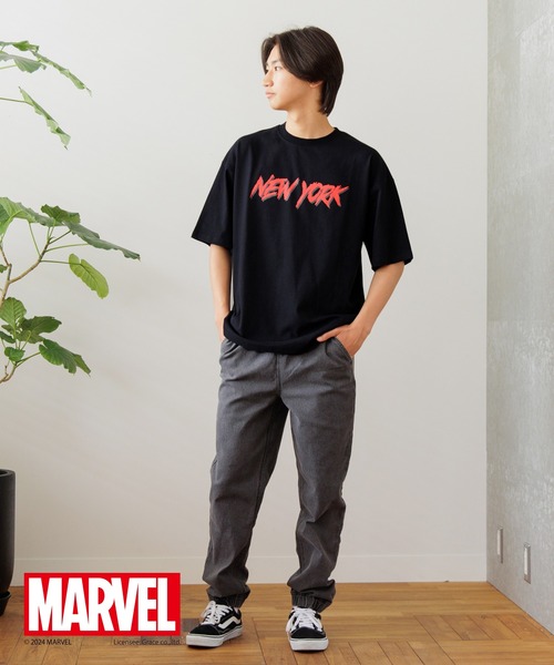 GLAZOS(グラソス)の「【大人向けサイズあり】【MARVEL】スパイダーマン/ボックスロゴバックプリントビッグTシャツ(Tシャツ/カットソー・キッズ・ブラック/ホワイト・LL/L/M/S)」の12枚目の写真
