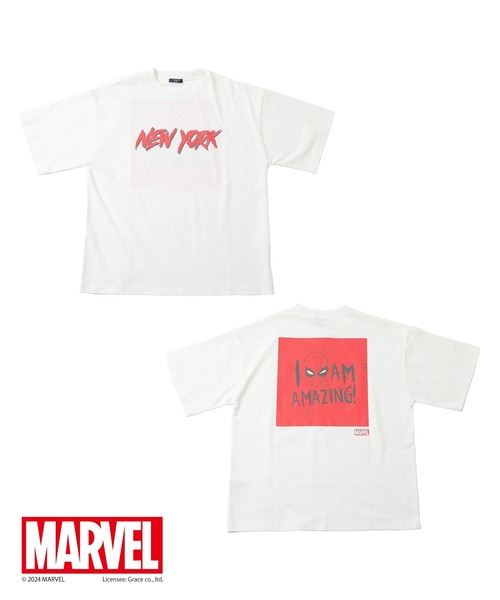 ⭐お値下げ可⭐【新品未開封】 Man　ロゴ　Tシャツ　白 セール】【大人向けサイズあり】【MARVEL】スパイダーマン