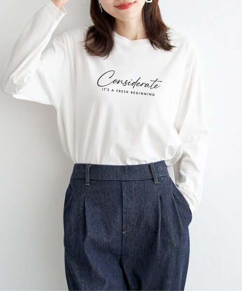 ikka(イッカ)の「【雑誌InRed10月号掲載】ロゴフォトプリントロンT【親子コーデ】(Tシャツ/カットソー・レディース・ブラック/オフホワイト/ホワイト・M/L/S)」の14枚目の写真