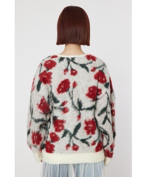 RODEO CROWNS WIDE BOWL（ロデオクラウンズワイドボウル）の「パターンシャギーニットカーディガン（カーディガン/ボレロ・レディース・ホワイト系その他/ブラック系その他/グレー系その他・MEDIUM/LARGE）」の21枚目の写真