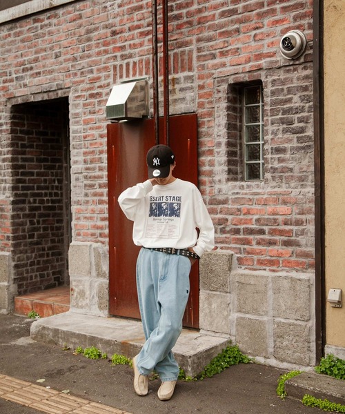 U.S. POLO ASSN.（ユーエスポロアッスン）の「【U.S. POLO ASSN.】 ワンポイント ロゴ 刺繍 デニム ・ ツイル バルーン ワイドパンツ（デニムパンツ・メンズ・ブラック系/ベージュ/ブルー/ブラック/サックスブルー/ワンウォッシュ/カーキ/オリーブ・SMALL/MEDIUM/LARGE/X-LARGE）」の20枚目の写真