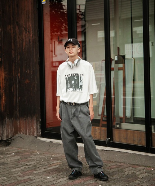 U.S. POLO ASSN.（ユーエスポロアッスン）の「【U.S. POLO ASSN.】 ワンポイント ロゴ 刺繍 デニム ・ ツイル バルーン ワイドパンツ（デニムパンツ・メンズ・ブラック系/ベージュ/ブルー/ブラック/サックスブルー/ワンウォッシュ/カーキ/オリーブ・SMALL/MEDIUM/LARGE/X-LARGE）」の12枚目の写真