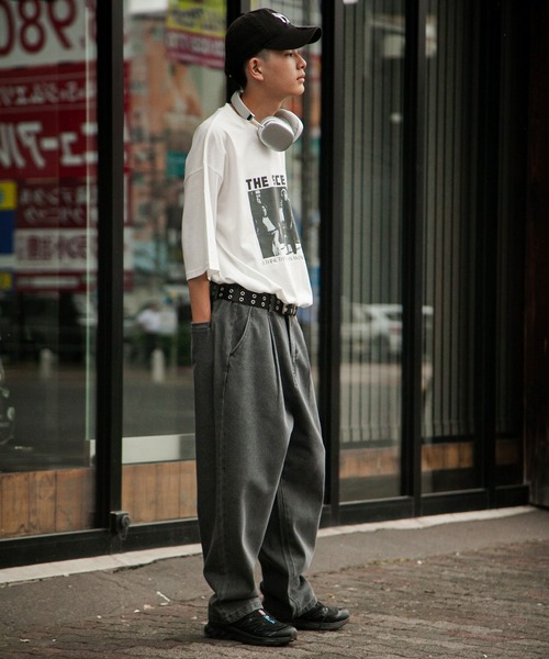 U.S. POLO ASSN.（ユーエスポロアッスン）の「【U.S. POLO ASSN.】 ワンポイント ロゴ 刺繍 デニム ・ ツイル バルーン ワイドパンツ（デニムパンツ・メンズ・ブラック系/ベージュ/ブルー/ブラック/サックスブルー/ワンウォッシュ/カーキ/オリーブ・SMALL/MEDIUM/LARGE/X-LARGE）」の11枚目の写真