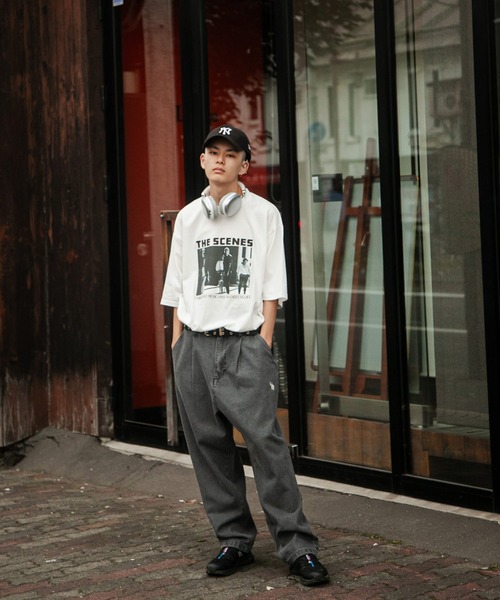 U.S. POLO ASSN.（ユーエスポロアッスン）の「【U.S. POLO ASSN.】 ワンポイント ロゴ 刺繍 デニム ・ ツイル バルーン ワイドパンツ（デニムパンツ・メンズ・ブラック系/ベージュ/ブルー/ブラック/サックスブルー/ワンウォッシュ/カーキ/オリーブ・SMALL/MEDIUM/LARGE/X-LARGE）」の15枚目の写真