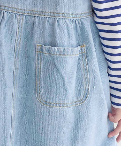 ROPE' PICNIC(ロペピクニック)の「【親子リンク】デニムワンピース(ワンピース・キッズ・ネイビー/サックスブルー・140/150/110/120/130)」の12枚目の写真