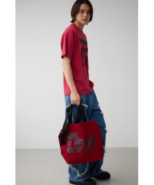 AZUL by moussy(アズールバイマウジー)の「2WAYカラーロゴトートバッグ(トートバッグ・メンズ・ブラック/オフホワイト/ブルー/マジェンタ/イエロー・FREE)」の10枚目の写真