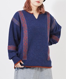 ヤクフィールニットチロリアンプルオーバー