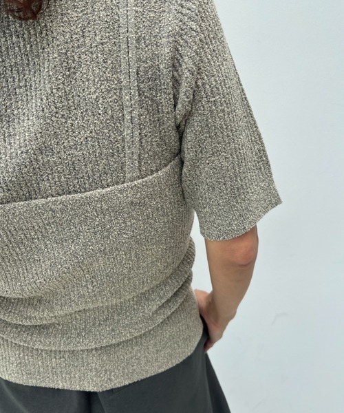 y/m（イム）の「透かし編みニットビスチェ（ベスト・レディース・オフホワイト/ブラウン・FREE）」の14枚目の写真