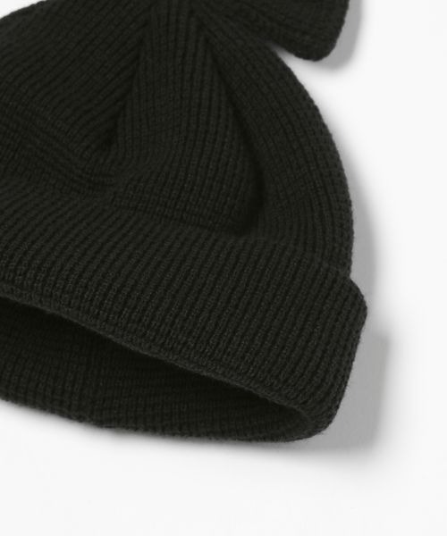 LOWRYS FARM（ローリーズファーム）の「リボンニットワッチ　143693（ニットキャップ/ビーニー・キッズ・グレー/ブラック・FREE）」の4枚目の写真