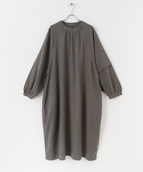 EKAL(エカル)の「ボリュームスリーブコクーンワンピース(ワンピース・レディース・グレー系その他/グレー・ONE)」の16枚目の写真