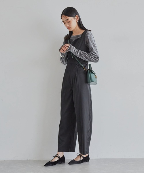 VIS（ビス）の「【ご好評につき追加生産】シアーベロアロンT【洗える】（Tシャツ/カットソー・レディース・グレー/オフホワイト/ピンク・FREE）」の9枚目の写真