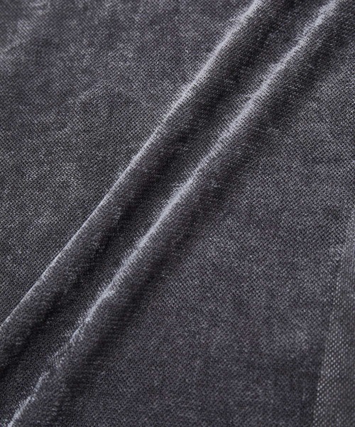 VIS（ビス）の「【ご好評につき追加生産】シアーベロアロンT【洗える】（Tシャツ/カットソー・レディース・グレー/オフホワイト/ピンク・FREE）」の7枚目の写真