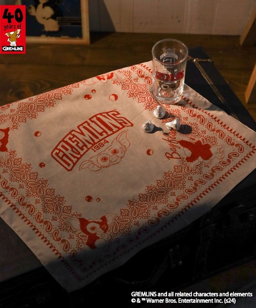 BAYFLOW（ベイフロー）の「【GREMLINS】ハンカチ（ハンカチ/ハンドタオル・レディース・アイボリー/ネイビー・0）」の2枚目の写真