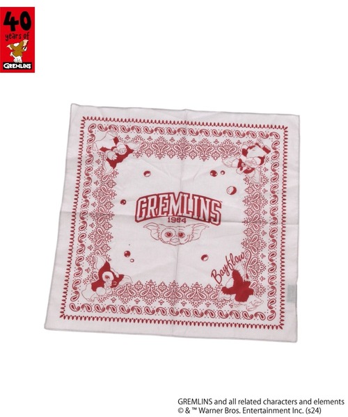 BAYFLOW（ベイフロー）の「【GREMLINS】ハンカチ（ハンカチ/ハンドタオル・レディース・アイボリー/ネイビー・0）」の3枚目の写真