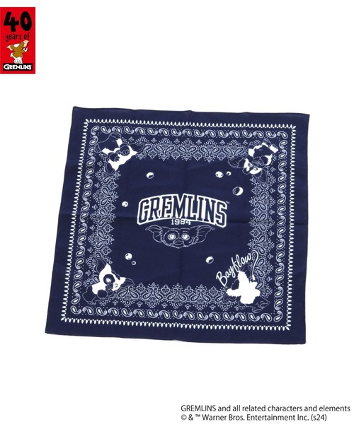 BAYFLOW（ベイフロー）の「【GREMLINS】ハンカチ（ハンカチ/ハンドタオル・レディース・アイボリー/ネイビー・0）」の4枚目の写真