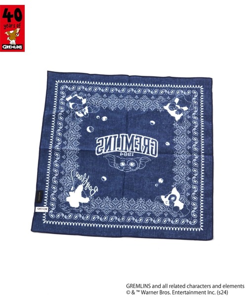 BAYFLOW（ベイフロー）の「【GREMLINS】ハンカチ（ハンカチ/ハンドタオル・レディース・アイボリー/ネイビー・0）」の5枚目の写真