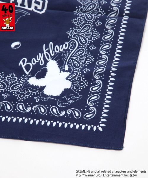 BAYFLOW（ベイフロー）の「【GREMLINS】ハンカチ（ハンカチ/ハンドタオル・レディース・アイボリー/ネイビー・0）」の6枚目の写真