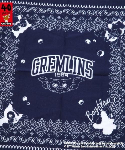BAYFLOW（ベイフロー）の「【GREMLINS】ハンカチ（ハンカチ/ハンドタオル・レディース・アイボリー/ネイビー・0）」の7枚目の写真