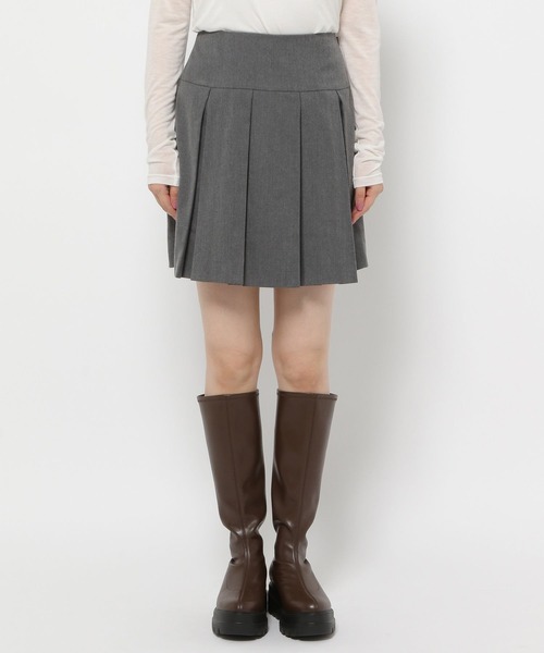 LOWRYS FARM（ローリーズファーム）の「ＴＲプリーツミニスカート 132289（スカート・レディース・チャコールグレー/ブラック/ベージュ・FREE）」の4枚目の写真