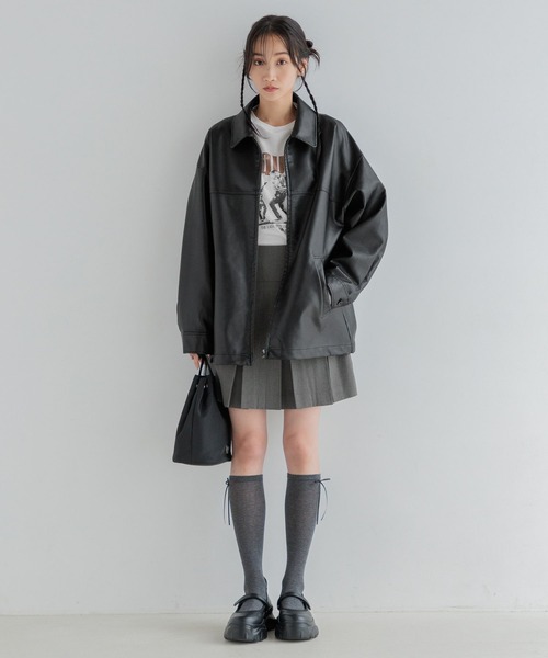 LOWRYS FARM（ローリーズファーム）の「ＴＲプリーツミニスカート 132289（スカート・レディース・チャコールグレー/ブラック/ベージュ・FREE）」の14枚目の写真