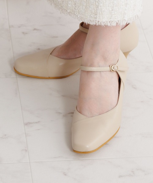 HIMIKO（ヒミコ）の「【Made in Japan】【卑弥呼】[撥水]5cmヒールストラップパンプス/605002（パンプス・レディース・ブラウン/ブラック/ネイビー/グレー/ベージュ/ライトブルー・22.5cm/23.0cm/23.5cm/24.0cm/24.5cm/25.0cm/21.5cm/22.0cm/25.5cm/26.0cm/26.5cm）」の16枚目の写真