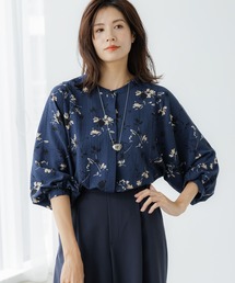 2WAYフラワープリントブラウス/144318