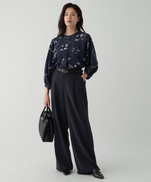 Elura（エルーラ）の「2WAYフラワープリントブラウス/144318（シャツ/ブラウス・レディース・ネイビー/ブラック/ダークネイビー/ブラック系その他・FREE/MEDIUM/LARGE）」の11枚目の写真
