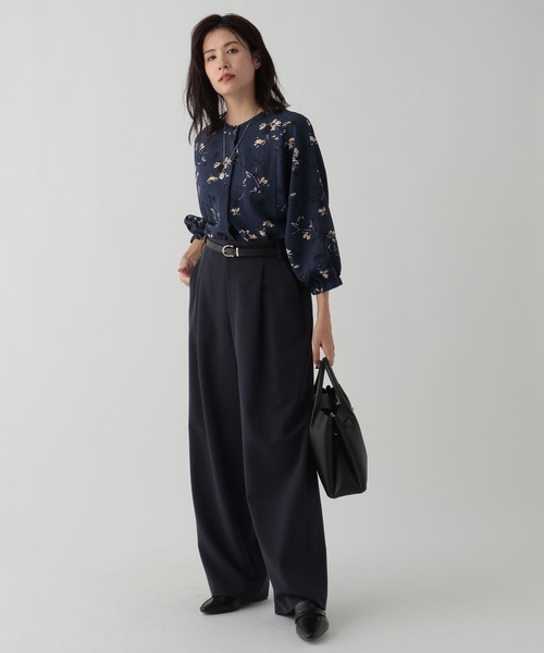 Elura（エルーラ）の「2WAYフラワープリントブラウス/144318（シャツ/ブラウス・レディース・ネイビー/ブラック/ダークネイビー/ブラック系その他・FREE/MEDIUM/LARGE）」の12枚目の写真