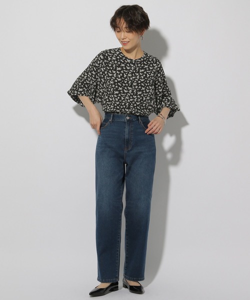 うぉる出品 セール】2WAYフラワープリントブラウス/144318（シャツ/ブラウス