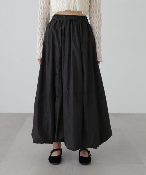 FREE'S MART（フリーズマート）の「シャイニーバルーンスカート（スカート・レディース・ブラック/ホワイト・SMALL/MEDIUM）」の11枚目の写真