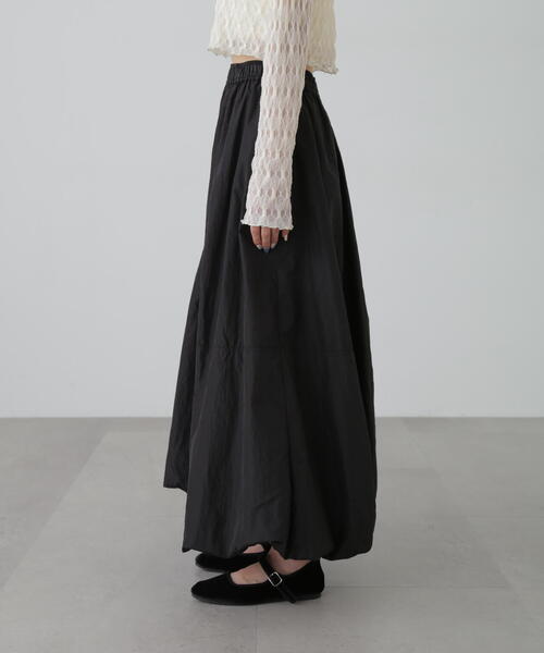 FREE'S MART（フリーズマート）の「シャイニーバルーンスカート（スカート・レディース・ブラック/ホワイト・SMALL/MEDIUM）」の12枚目の写真