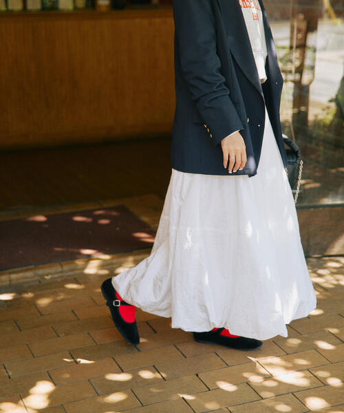 FREE'S MART（フリーズマート）の「シャイニーバルーンスカート（スカート・レディース・ブラック/ホワイト・SMALL/MEDIUM）」の20枚目の写真