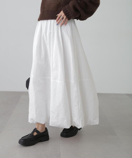 FREE'S MART（フリーズマート）の「シャイニーバルーンスカート（スカート・レディース・ブラック/ホワイト・SMALL/MEDIUM）」の22枚目の写真