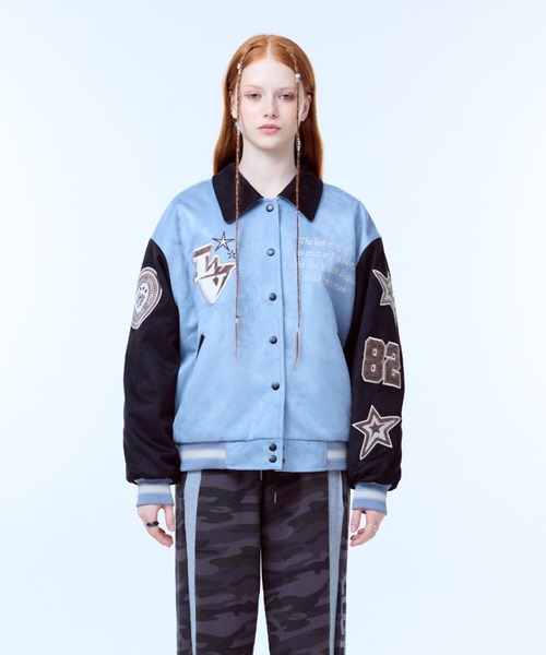LUVISTRUEラブイズトゥルージャケット スタジャン 韓国ストリート タグ付 LUVISTRUEラブイズトゥルージャケット スタジャン 韓国ストリート タグ付