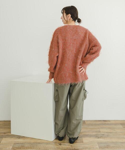 ITEMS URBANRESEARCH(アイテムズ アーバンリサーチ)の「シャギーニットカーディガン(カーディガン/ボレロ・レディース・ライトピンク/グレー/グリーン系その他/オレンジ・FREE)」の22枚目の写真