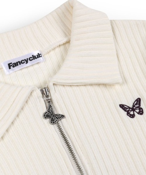 カーディガン NASTY FANCY CLUB／ 2WAY ZIP レディース FANCY CLUB（ファンシークラブ）の「NASTY FANCY CLUB／ 2WAY