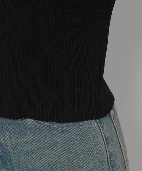 LOWRYS FARM(ローリーズファーム)の「コンパクトポロニットロングスリーブ 141126(ニット/セーター・レディース・ベージュ系その他/アイボリー/ブラック・FREE)」の10枚目の写真