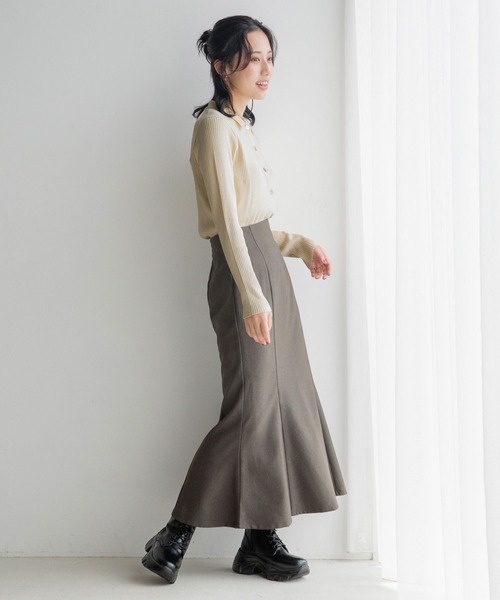 LOWRYS FARM(ローリーズファーム)の「コンパクトポロニットロングスリーブ 141126(ニット/セーター・レディース・ベージュ系その他/アイボリー/ブラック・FREE)」の17枚目の写真