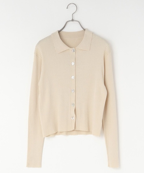 LOWRYS FARM(ローリーズファーム)の「コンパクトポロニットロングスリーブ 141126(ニット/セーター・レディース・ベージュ系その他/アイボリー/ブラック・FREE)」の19枚目の写真