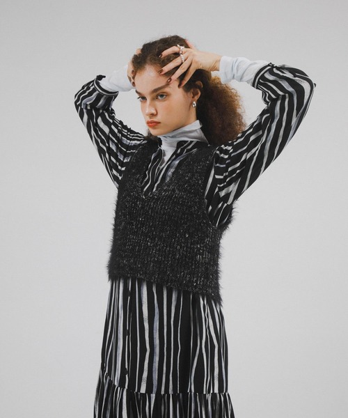 専用DRIES VAN NOTEN 春夏 カシミヤ混 ニットベスト ラメ ドリス DRIES VAN NOTEN（ドリスヴァンノッテン）中古・古着オンライン
