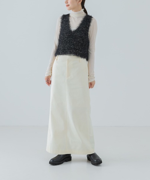 URBAN RESEARCH（アーバンリサーチ）の「ラメミックスシャギーニットベスト（ベスト・レディース・ライトグレー/ブラック・FREE）」の20枚目の写真