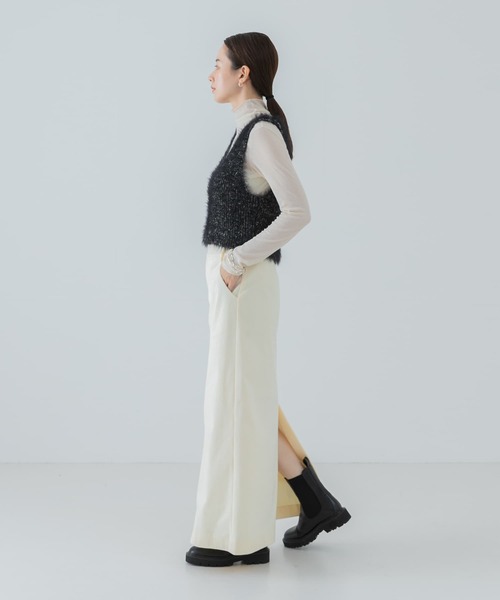 URBAN RESEARCH（アーバンリサーチ）の「ラメミックスシャギーニットベスト（ベスト・レディース・ライトグレー/ブラック・FREE）」の21枚目の写真