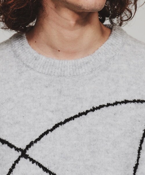 tk.TAKEO KIKUCHI（ティーケータケオキクチ）の「◆ラインアートニット（ニット/セーター・メンズ・ブラウン系その他/ライトグレー/ブラック・03/02）」の19枚目の写真