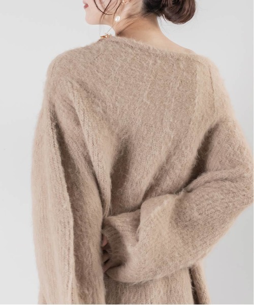 RANDA（ランダ）の「【選べる丈感】ルーズフィットミニニットワンピース（ワンピース・レディース・ピンク/ベージュ/イエロー/アイボリー・FREE/FT）」の14枚目の写真