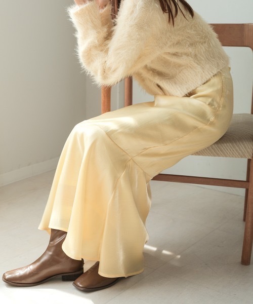 Bab(バブ)の「ナローフレアースカート(スカート・レディース・ブラック/A/イエロー/B・M/S)」の6枚目の写真