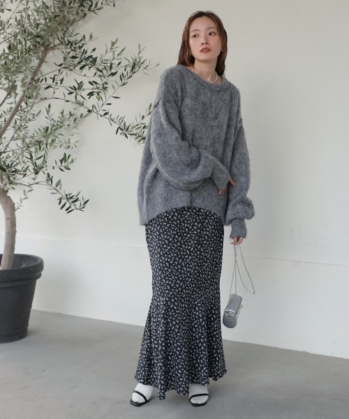 Bab(バブ)の「ナローフレアースカート(スカート・レディース・ブラック/A/イエロー/B・M/S)」の17枚目の写真