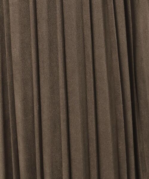 ITS'DEMO（イッツデモ）の「◆【ウエストゴム／手洗い可】フェイクスエードプリーツスカート（スカート・レディース・ナチュラル/ブルー/ライトグレー/ダークブラウン/マスタード/ピンク/ライトベージュ・00）」の19枚目の写真