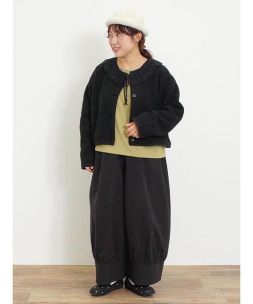 Samansa Mos2（サマンサ モスモス）の「カットボアショートジャケット（ブルゾン・レディース・ベージュ/ブラウン/ブラック・F）」の11枚目の写真